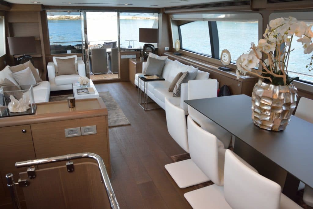 Yacht for charter in Antibes - Ferretti luxury yacht