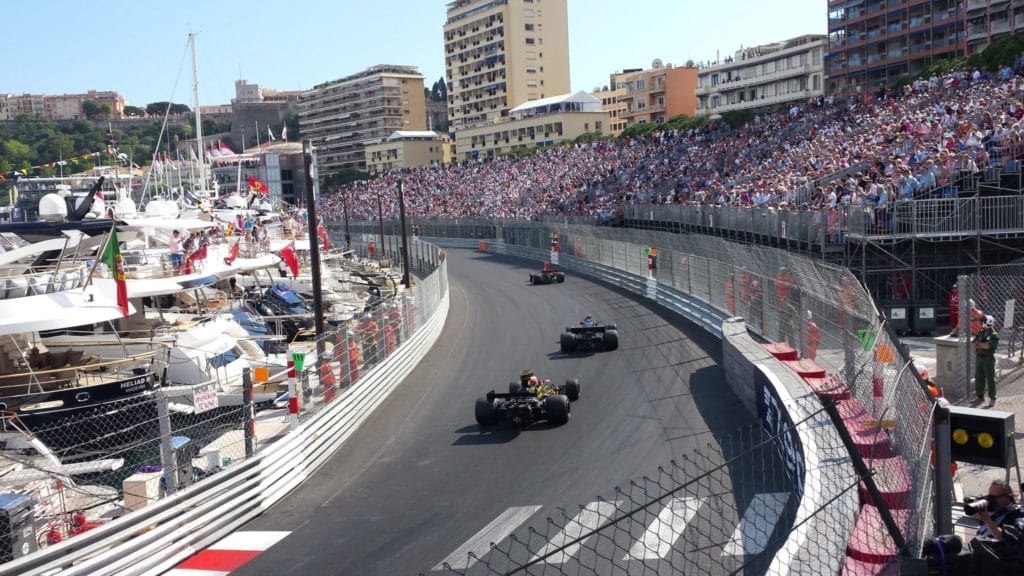 Yachts hosting events at the Monaco Historic Grand Prix