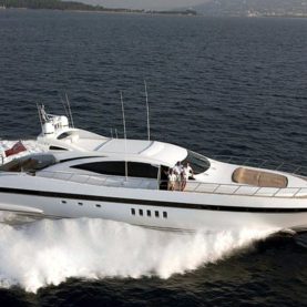 Mangusta super yacht charter cruising