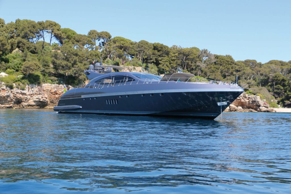 Luxury yacht to charter Mangusta JFF