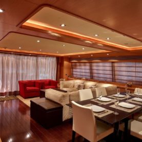 luxury on-board superyacht available to hire on Cote D'Azur