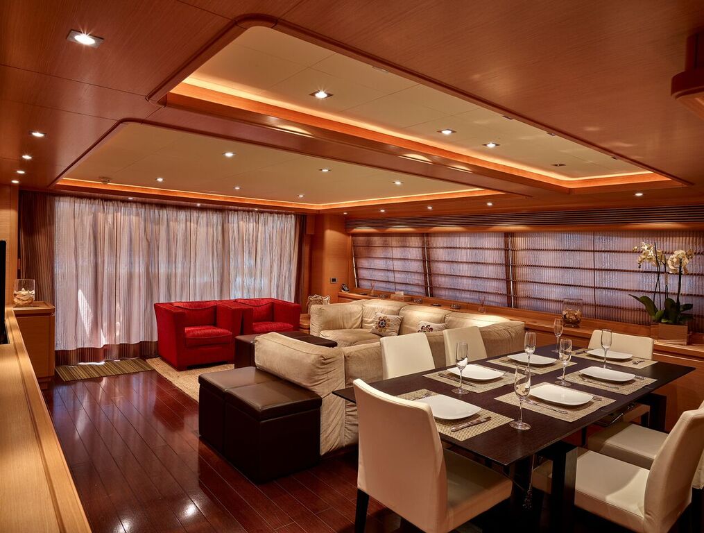luxury on-board superyacht available to hire on Cote D'Azur