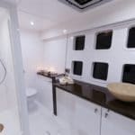 bathroom onboard luxury yacht charter