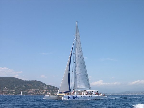 French Riviera catamaran charter for events