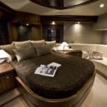 master suite of luxury super yacht charter south of France