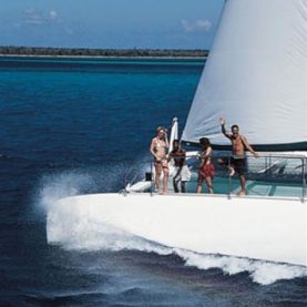 Charter Catamaran Tahiti 75 for group events