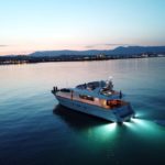Yacht Solal at night