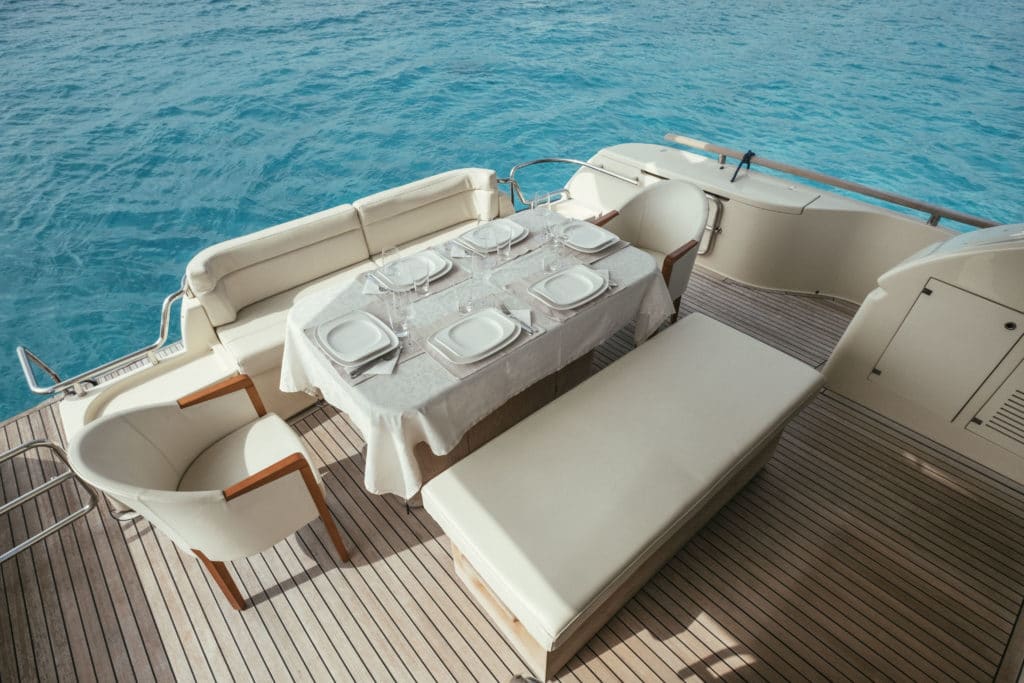 Antibes yachts aft deck