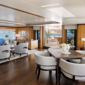 Yacht Andreas L lounge area