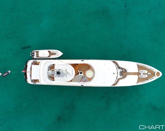 Feadship Broadwater overhead view