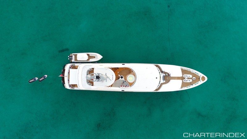 Feadship Broadwater overhead view