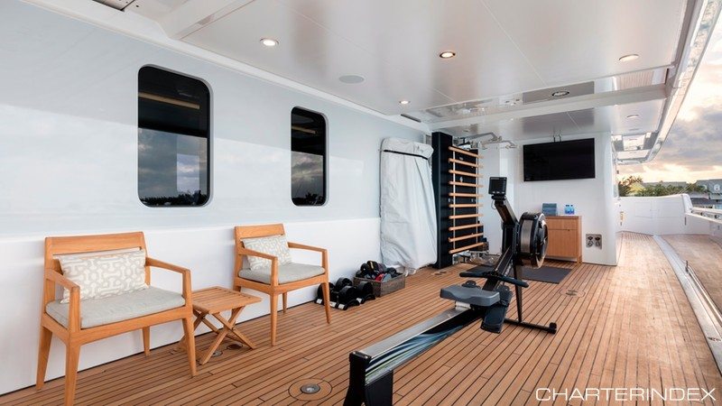 Feadship Broadwater yacht gym