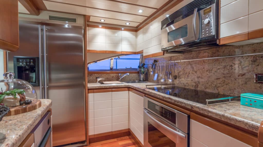 Paradise Ferretti 94 for charter galley