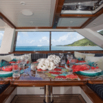 Alloy Yachts Marae alfresco dining