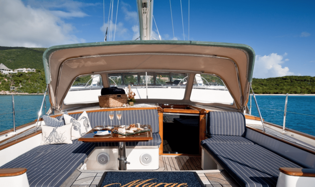 Alloy Yachts Marae exterior seating
