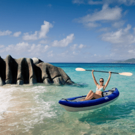 Alloy Yachts Marae superyacht charter toys kayak