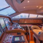 Paradise Ferretti 94 for charter cockpit