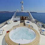 Siar Moschini O'Rion Charter Yacht deck jacuzzi