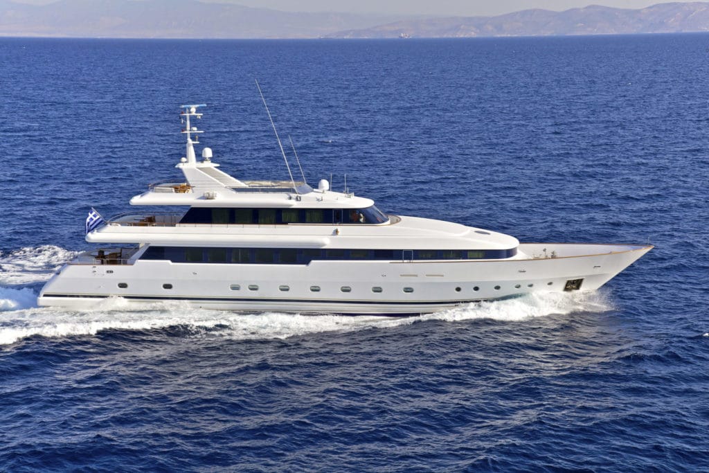 Siar Moschini O'Rion Charter Yacht deck profile