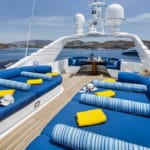 Intermarine Yacht Charter Jaan sunloungers