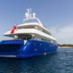 Intermarine Yacht Charter Jaan aft anchor