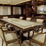 Siar Moschini O'Rion Charter Yacht aft dining dining