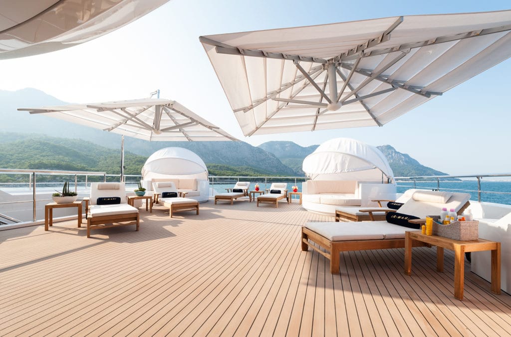 Irimari Yacht Charter sun deck