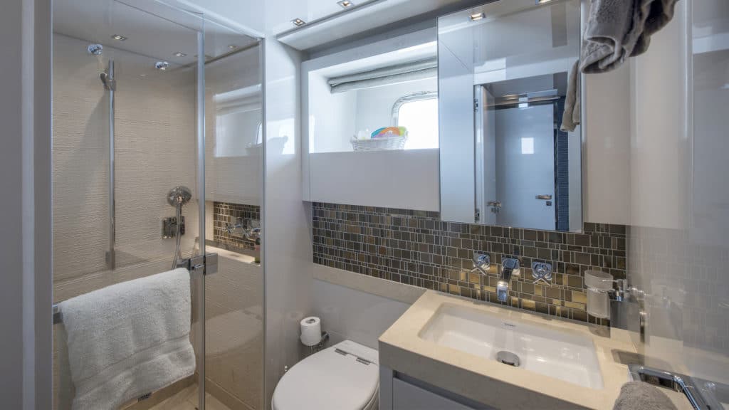 2017 Sanlorenzo Yacht Charter bathroom