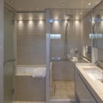 2017 Sanlorenzo Yacht Charter master bathroom