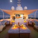 Benetti charter yacht Starfire cinema