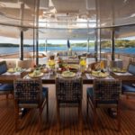Benetti charter yacht Starfire dining