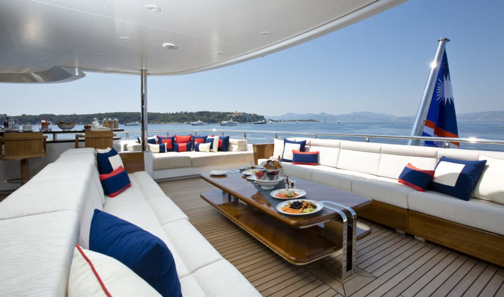 Abeking & Rasmussen Charter Yacht Excellence V Bridge Deck Seating