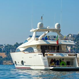 Ferretti Yacht for Charter Anne Marie aft