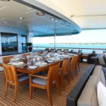 Nita K II yacht dining