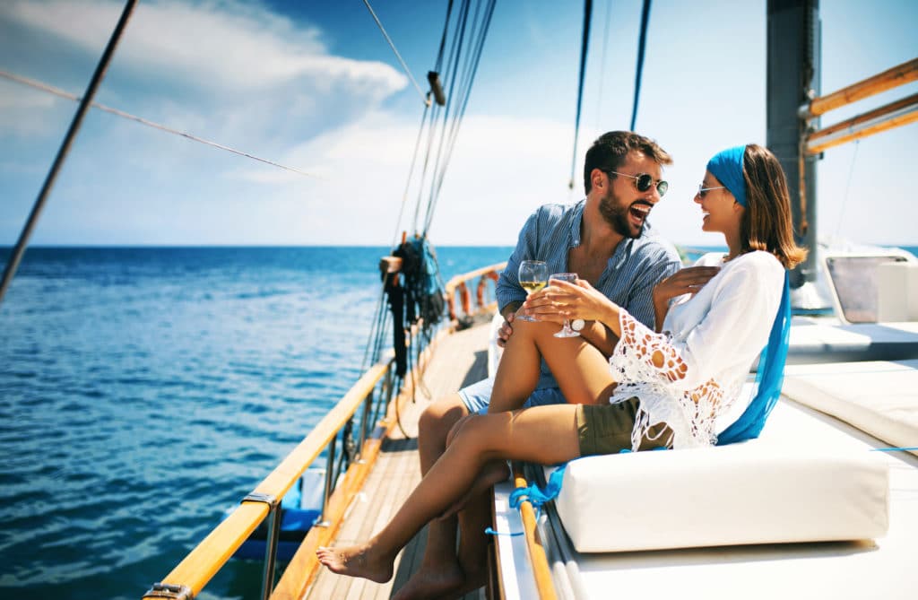 sailing boat honeymoon