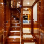 Stairs in yacht