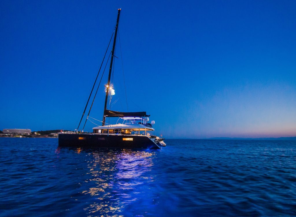 Yacht at Night