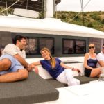 People on sailing yacht