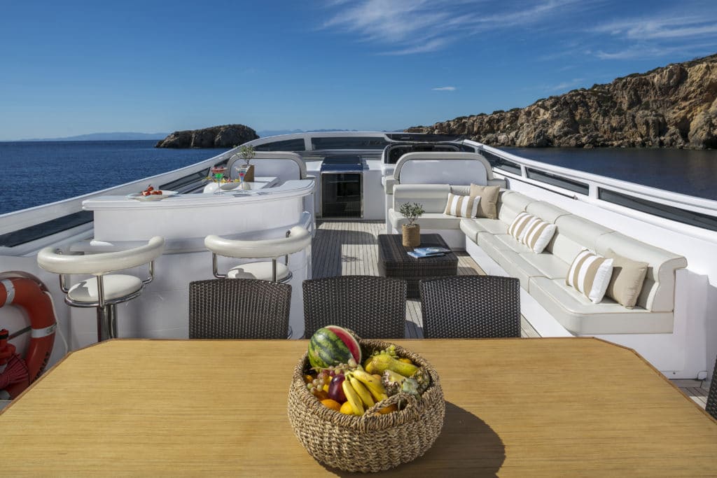 Dining Area on Yacht