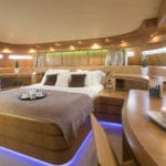 Bedroom on Luxury Yacht
