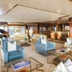 Super yacht Titania main deck lounge