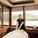 Super yacht Titania massage