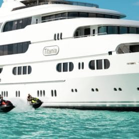 Super yacht titania jetskis